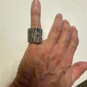 “Biker” ring size 8